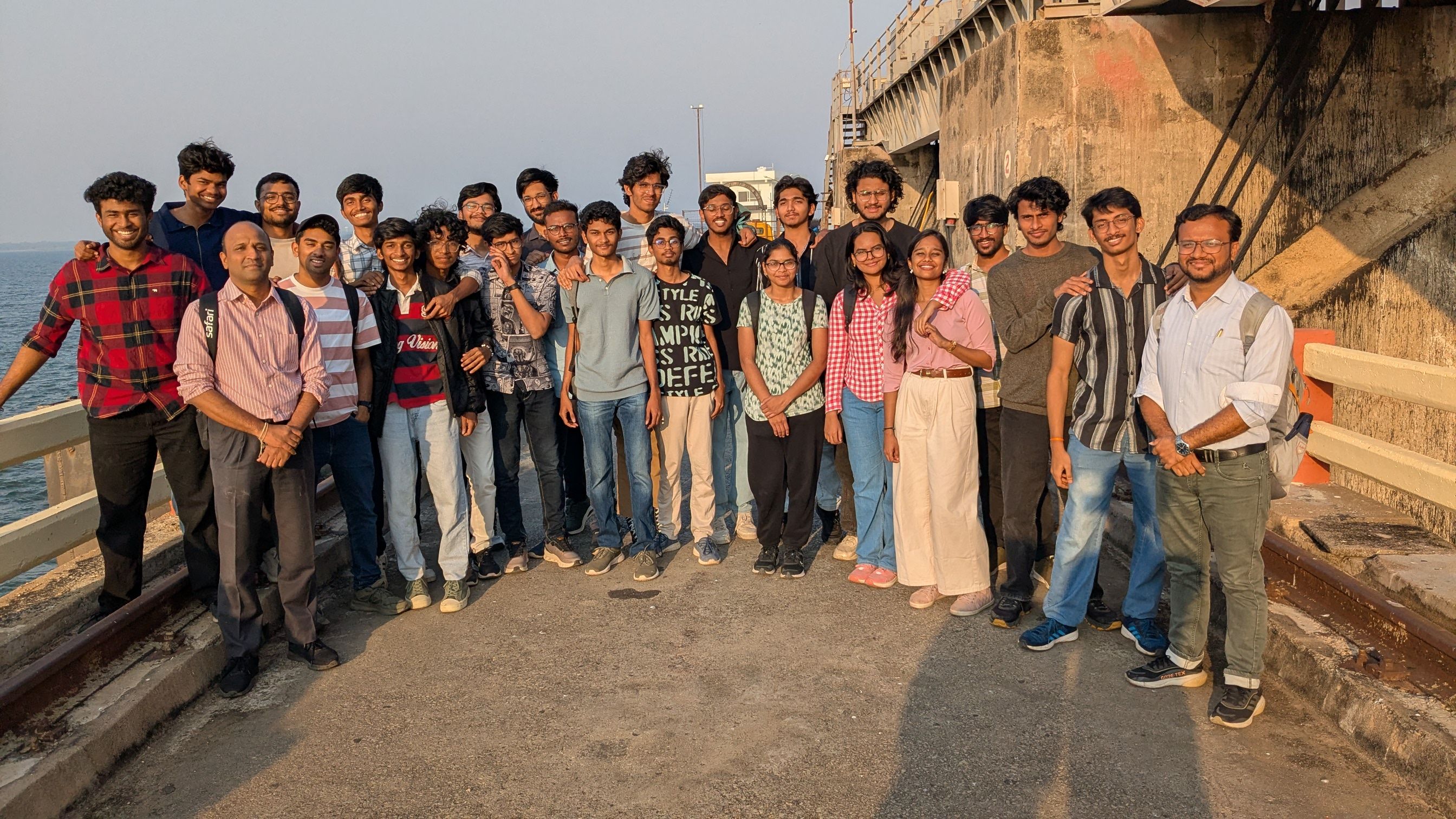 Field visit to the Singur Dam and Hydropower Project by a group of 3rd-year UG students.